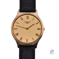 Longines - Reference 3900-847 - Time Only - Roman Numeral - 9ct Gold - Dress Watch - c.1969 - Vintage Watch Specialist