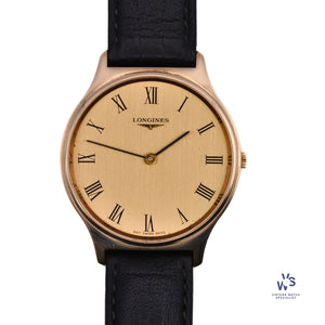 Longines - Reference 3900-847 - Time Only - Roman Numeral - 9ct Gold - Dress Watch - c.1969 - Vintage Watch Specialist