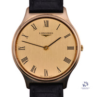 Longines - Reference 3900-847 - Time Only - Roman Numeral - 9ct Gold - Dress Watch - c.1969 - Vintage Watch Specialist