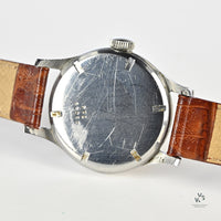 Longines Sei Tacche with a Rare 24 Hour Dial - c.1945 - Matching Case and Lug Numbers - Vintage Watch Specialist