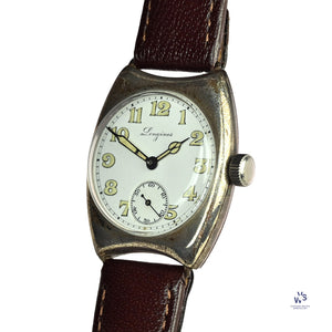 Longines - Silver Cased Trench Watch WW1 - c.1917 - Vintage Watch Specialist