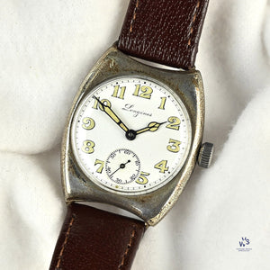 Longines - Silver Cased Trench Watch WW1 - c.1917 - Vintage Watch Specialist