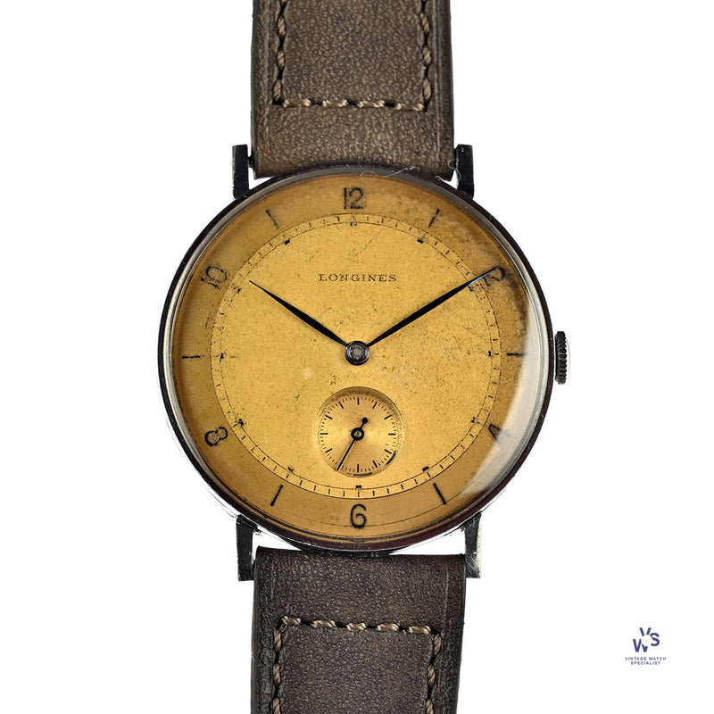 Longines Stunning Tropical Dial A Manually Wound Wrist Watch c.1948