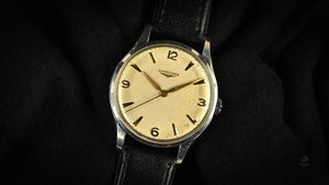 Longines Time Only Vintage Watch - Manual Wind - Tropical Dial - c.1956 - Vintage Watch Specialist