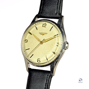 Longines Time Only Vintage Watch - Manual Wind - Tropical Dial - c.1956 - Vintage Watch Specialist