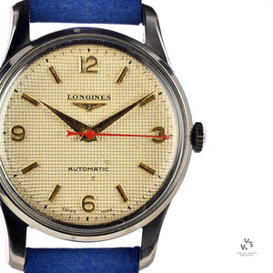 Longines Vintage Waffle Dial - Automatic - c.1946 - Vintage Watch Specialist