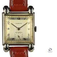 Marvin - An Art Deco Style Dress Watch - Teardrop Sculpted Lugs - c.1950s - Vintage Watch Specialist