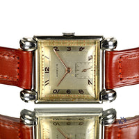 Marvin - An Art Deco Style Dress Watch - Teardrop Sculpted Lugs - c.1950s - Vintage Watch Specialist