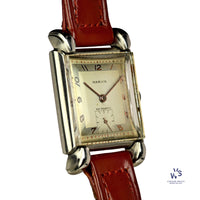 Marvin - An Art Deco Style Dress Watch - Teardrop Sculpted Lugs - c.1950s - Vintage Watch Specialist