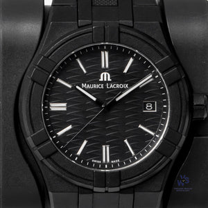 Maurice Lacroix Aikon - Tide Ocean Material - Black - Model AI 2008 with Box and Papers - Vintage Watch Specialist