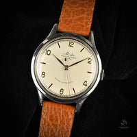 Mido MultiFort Extra VIntage Dress Watch - Silver Dial - c.1940s - Vintage Watch Specialist