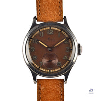 Mido Multifort Super Automatic - Tropical Chocolate Dial c.1940s Vintage Watch Specialist