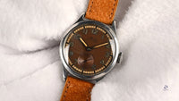Mido Multifort Super Automatic - Tropical Chocolate Dial c.1940s Vintage Watch Specialist