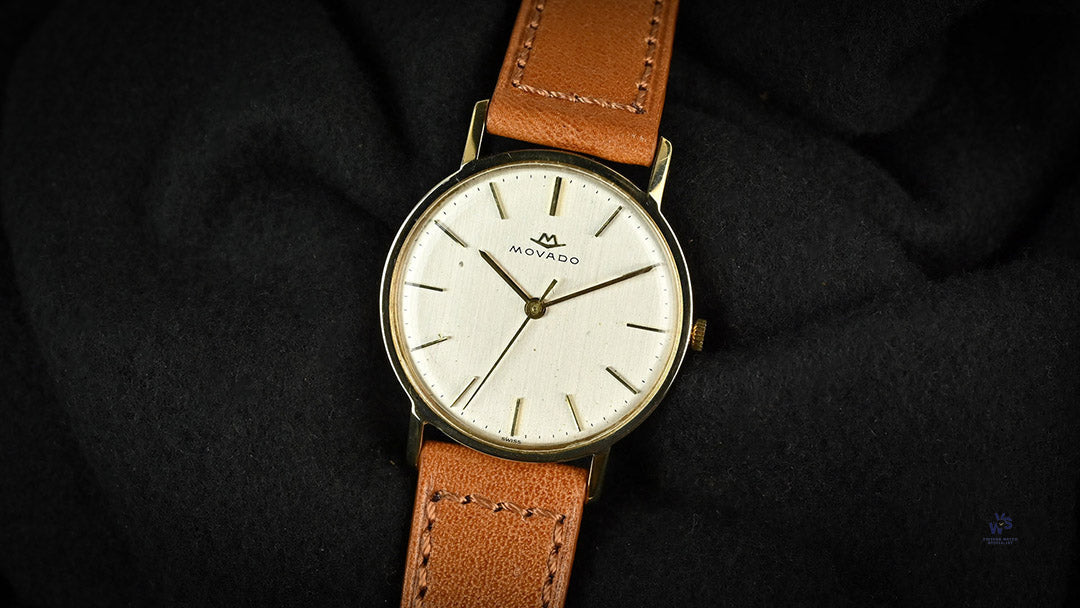 Movado 9K Gold Dress Watch Sweep Seconds Model 290 234 006 C Vintage Watch Specialist