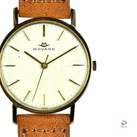 Movado - 9K Gold - Dress Watch - Sweep Seconds - Ref: 290-234-006 - Cal: 290 - Vintage Watch Specialist