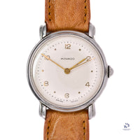 Movado - Automatic Bumper - Time Only - Gilt Numerals/Furniture - c.1950s - Vintage Watch Specialist