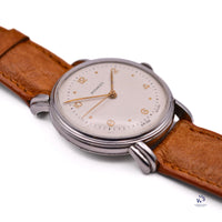 Movado - Automatic Bumper - Time Only - Gilt Numerals/Furniture - c.1950s - Vintage Watch Specialist