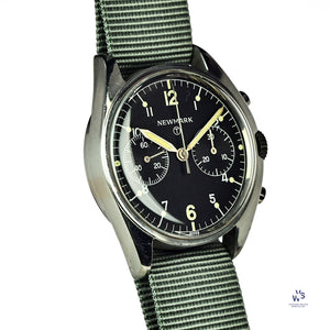Newmark - 6BB - RAF - FANTASTIC Four - 2 Pusher Chronograph - c.1980 - Vintage Watch Specialist