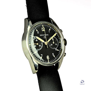 Newmark - Fantastic 4 - Military Issued - 2 Register Chronograph - Caseback Reference: 6BB/924 - Vintage Watch Specialist