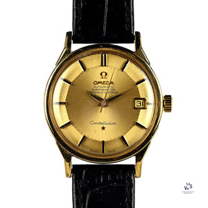 Omega 18k Gold Constellation - Pie Pan - Model Ref: 168 005/6 - c.1961 - Vintage Watch Specialist