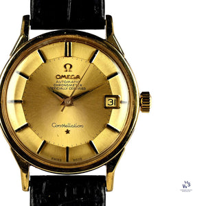 Omega 18k Gold Constellation - Pie Pan - Model Ref: 168 005/6 - c.1961 - Vintage Watch Specialist