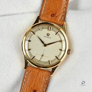 Omega - 18k Rose Gold Oversized Dress Watch c.1960 Model 14707 Vintage Specialist