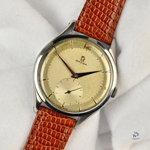 Omega - 38mm Oversized Calatrava Style Wristwatch Reference 2505 - 12 c.1947 Vintage Watch Specialist