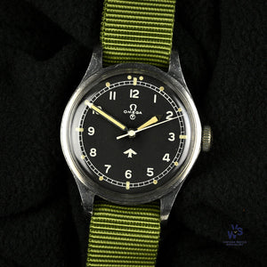 Omega 53 Fat Arrow - Royal Air Force Issued Watch - Original Condition - c.1953 - Vintage Watch Specialist