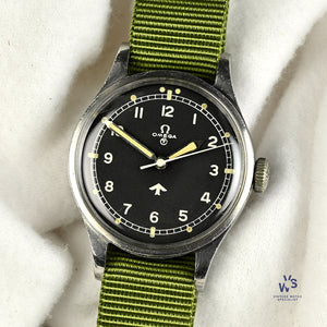 Omega 53 Fat Arrow - Royal Air Force Issued Watch - Original Condition - c.1953 - Vintage Watch Specialist