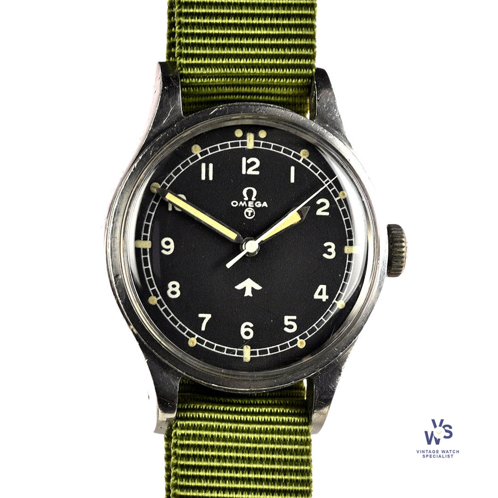 Omega 53 Fat Arrow - Royal Air Force Issued Watch - Original Condition - c.1953 - Vintage Watch Specialist