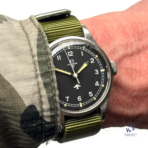 Omega 53 Fat Arrow - Royal Air Force Issued Watch - Original Condition - c.1953 - Vintage Watch Specialist