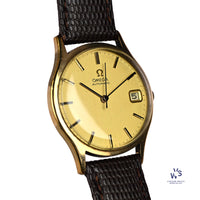 Omega Automatic Calendar Watch - 9k Gold Shackman Case - c.1974 - Vintage Watch Specialist