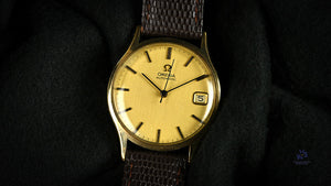 Omega Automatic Calendar Watch - 9k Gold Shackman Case - c.1974 - Vintage Watch Specialist