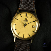 Omega Automatic Calendar Watch - 9k Gold Shackman Case - c.1974 - Vintage Watch Specialist