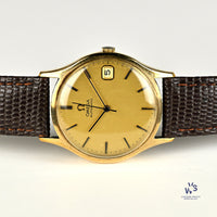 Omega Automatic Calendar Watch - 9k Gold Shackman Case - c.1974 - Vintage Watch Specialist