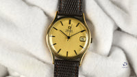 Omega Automatic Calendar Watch - 9k Gold Shackman Case - c.1974 - Vintage Watch Specialist