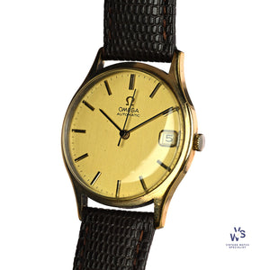 Omega Automatic Calendar Watch - 9k Gold Shackman Case - c.1974 - Vintage Watch Specialist