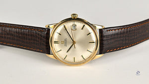 Omega Automatic Date - 9k Gold - Model Ref: 161/25418 - Original Box - c.1966 - Vintage Watch Specialist