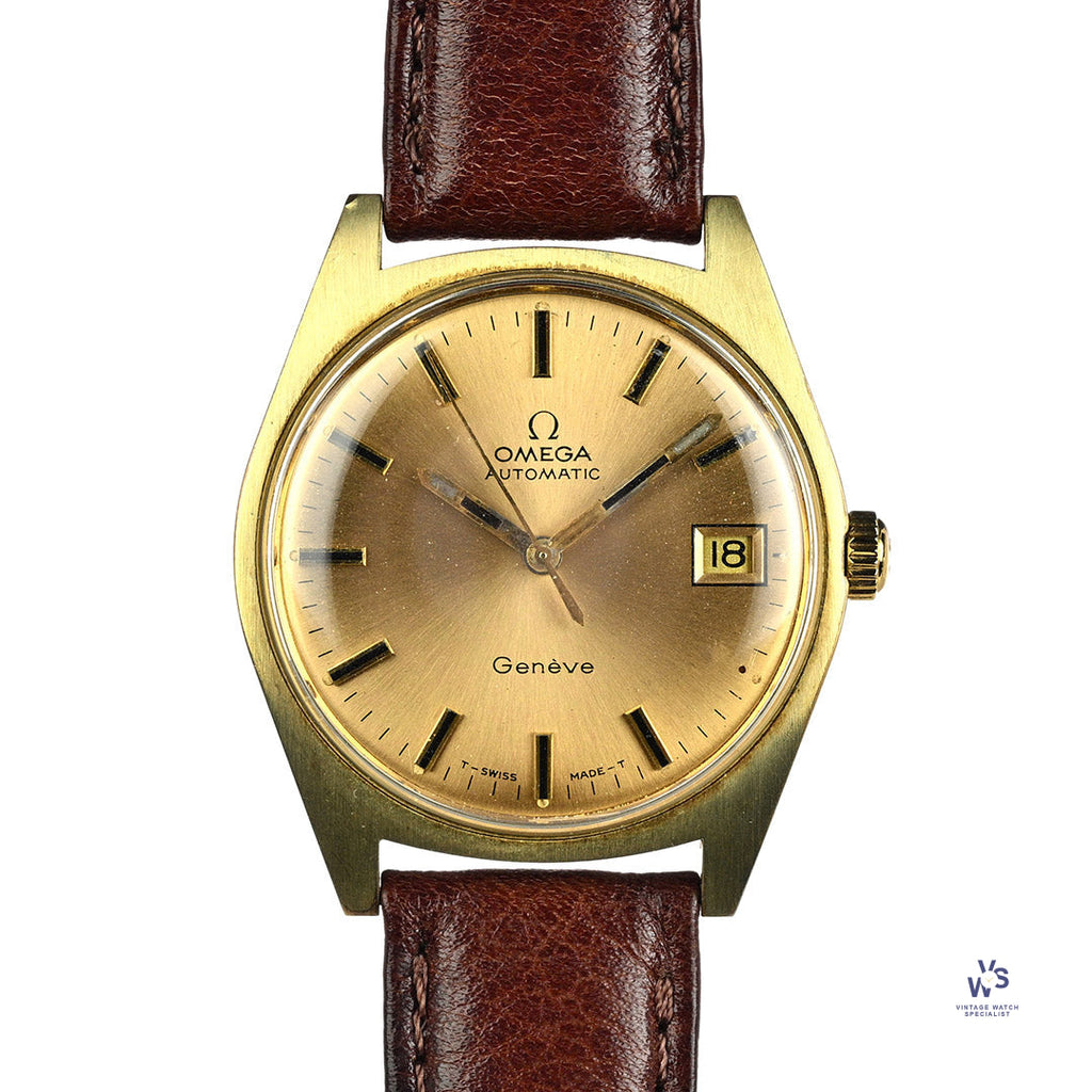 Omega Automatic Geneve Date - Model Ref: 166.041 - c.1972 - Vintage Watch Specialist