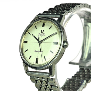 Omega - Automatic Seamaster - Silver Cross-hair Dial - Model Reference: 165.002 - circa 1967 - Vintage Watch Specialist