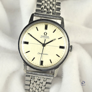 Omega - Automatic Seamaster - Silver Cross-hair Dial - Model Reference: 165.002 - circa 1967 - Vintage Watch Specialist