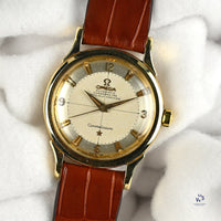 Omega Constellation - 14k Gold Reference 2852-2853 SC - with Gold Omega Pin Buckle - c.1950s - Vintage Watch Specialist