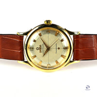 Omega Constellation - 14k Gold Reference 2852-2853 SC - with Gold Omega Pin Buckle - c.1950s - Vintage Watch Specialist
