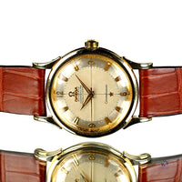 Omega Constellation - 14k Gold Reference 2852-2853 SC - with Gold Omega Pin Buckle - c.1950s - Vintage Watch Specialist