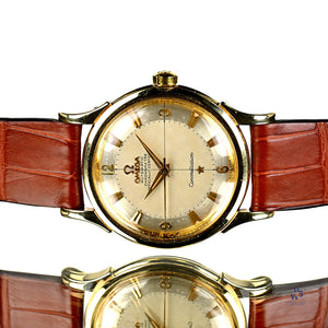 Omega Constellation - 14k Gold Reference 2852-2853 SC - with Gold Omega Pin Buckle - c.1950s - Vintage Watch Specialist