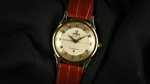 Omega Constellation - 14k Gold Reference 2852-2853 SC - with Gold Omega Pin Buckle - c.1950s - Vintage Watch Specialist