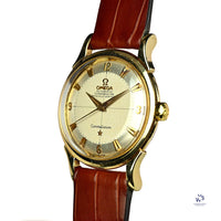 Omega Constellation - 14k Gold Reference 2852-2853 SC - with Gold Omega Pin Buckle - c.1950s - Vintage Watch Specialist