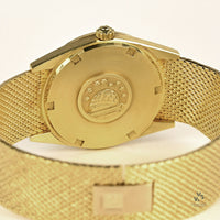 Omega Constellation 18k - Milanese Mesh Bracelet - c.1966 - Original Box and Purchase Receipt - Vintage Watch Specialist