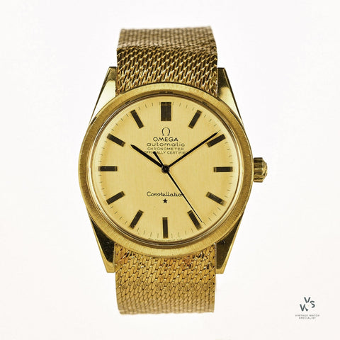 Omega constellation antimagnetic 18k 0.750 new arrivals