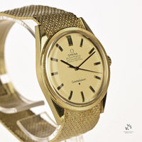 Omega Constellation 18k - Milanese Mesh Bracelet - c.1966 - Original Box and Purchase Receipt - Vintage Watch Specialist